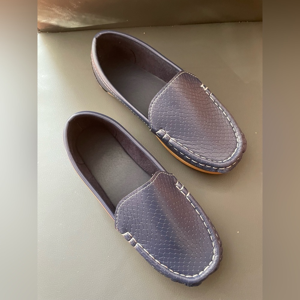 LONSOEN Little Boys Loafers - Size 34 European